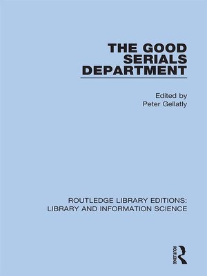 cover image of The Good Serials Department